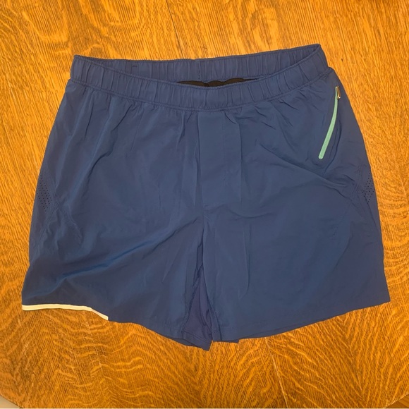 lululemon athletica Other - Lululemon Men’s Running Shorts  Lined Blue XL